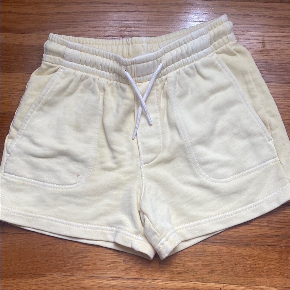 J. crew boys butter yellow pull on shorts 6